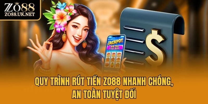 Quy trình rút tiền Zo88 nhanh chóng, an toàn tuyệt đối