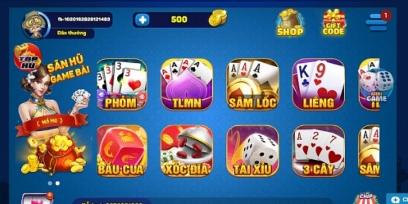 Đa dạng game bài phổ biến tùy bạn lựa chọn